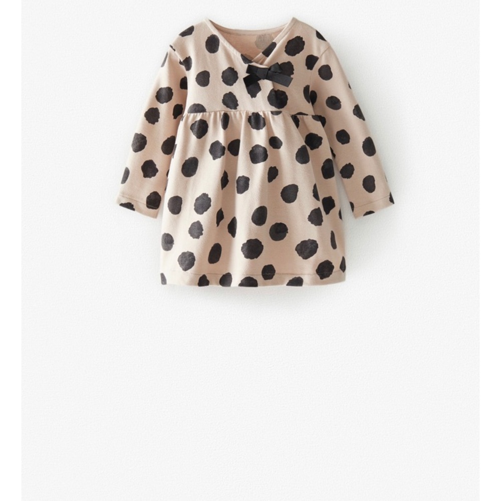 Zara dress and ruffled sweatshirt